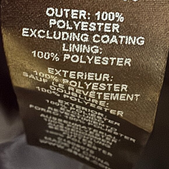 ASOS Curve Navy Coated Snap Front Hooded Raincoat in Women's 16 - Picture 10 of 12